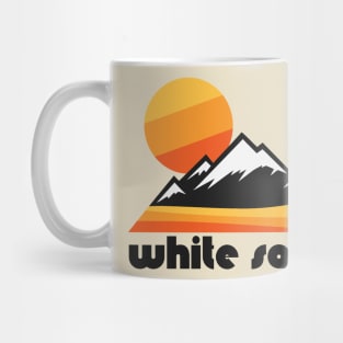 Retro White Sands ))(( Tourist Souvenir National Park Design Mug